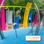 Le Jardin du Dragon, l'aire de jeux colorée au parc de la Villette