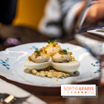 Bistrot Podium, le restaurant festif avec la carte de Glenn Viel -  L'oeuf mimosa au tourteau