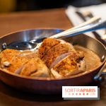 Bistrot Podium, le restaurant festif avec la carte de Glenn Viel -  la volaille cuite sur coffre