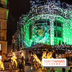 Inauguration des vitrines et décorations de Noël du BHV Marais à Paris 2023