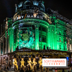 Inauguration des vitrines et décorations de Noël du BHV Marais à Paris 2023