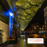 Inauguration des vitrines et décorations de Noël du BHV Marais à Paris 2023