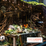 Inauguration des vitrines et décorations de Noël du BHV Marais à Paris 2023