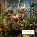 Inauguration des vitrines et décorations de Noël du BHV Marais à Paris 2023