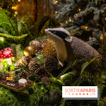 Inauguration des vitrines et décorations de Noël du BHV Marais à Paris 2023