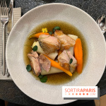Ma Dame, le restaurant de l'hôtel Marignan Champs-Elysées - Pot-au-feu de pintade poireaux