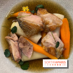 Ma Dame, le restaurant de l'hôtel Marignan Champs-Elysées - Pot-au-feu de pintade poireaux