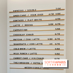 Cédric Grolet Café - Carte boissons chaudes