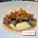 Kapara - Tartare de thon, olives, chips de topinambour