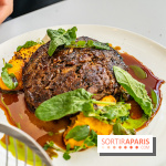 Le Café Mirette, l'excellent resto à la Fondation Pernod, côté Gare Saint-Lazare -  agneau confit et purée de carottes