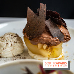 Le Café Mirette, l'excellent resto à la Fondation Pernod, côté Gare Saint-Lazare -  poire confite à la vanille