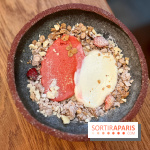 ChoCho - Dessert sorbet fraise, glace fior di latte