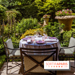La terrasse jardin Summer de la Bauhinia au Shangri-La Paris