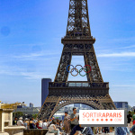 Tour Eiffel anneaux jeux olympiques Paris 2024