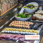 Le Brunch à volonté du belvédère au Domaine de la Corniche dans les Yvelines - photos -  fromages - charcuteries - foie gras