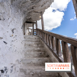 Le Château de la Roche Guyon, le château troglodyte dans le Val-d'Oise - 95 -  escalier 
