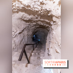 Le Château de la Roche Guyon, le château troglodyte dans le Val-d'Oise - 95 -  escalier dans la roche