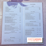 Le Café de la Rose Lancôme par Nina Métayer sur les Champs-Elysées à Paris - la carte - le menu