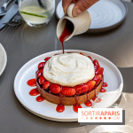 Fana Bistrot, le restaurant bistronomique du 18e avec terrasse et vue Sacré Cœur -  tarte aux fraises