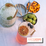 La terrasse dans un jardin avec vue Tour Eiffel du Marguerite 1606 au Domaine de la Reine Margot -  A7C1343