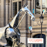ZEUS, cheval métallique de la cérémonie d'ouverture des JO de Paris 2024 à l'Hôtel de Ville