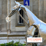 ZEUS, cheval métallique de la cérémonie d'ouverture des JO de Paris 2024 à l'Hôtel de Ville
