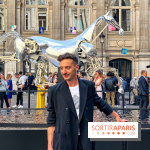 ZEUS, cheval métallique de la cérémonie d'ouverture des JO de Paris 2024 à l'Hôtel de Ville