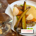 Erso - Pintade, patade douce, carottes fanes, pickles