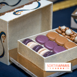 La bûche coffrets de Noël en trompe l'œil de Ladurée 2024 par Julien Alvarez et les créations de fête -  macarons