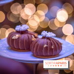 Le sublime tea time de Noël du Lutetia 2024 par Nicolas Guercio - les photos  -  Mont Blanc au cassis et poivre de Timut