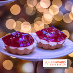 Le sublime tea time de Noël du Lutetia 2024 par Nicolas Guercio - les photos  -  Tartelette au sésame blanc et grenade