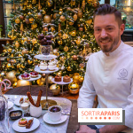 Le sublime tea time de Noël du Lutetia 2024 par Nicolas Guercio - les photos  -  le chef