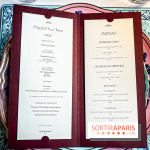 Café Ginori à Paris - tea time et apéritivo Place Vendôme - carte - menu