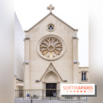Climbing District Sèvres-Lecourbe, la salle d'escalade dans l'ancienne église Sainte-Rita dans le 15e -  A7C2048
