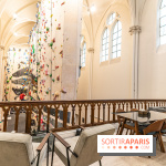 Climbing District Sèvres-Lecourbe, la salle d'escalade dans l'ancienne église Sainte-Rita dans le 15e