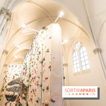 Climbing District Sèvres-Lecourbe, la salle d'escalade dans l'ancienne église Sainte-Rita dans le 15e
