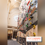 Climbing District Sèvres-Lecourbe, la salle d'escalade dans l'ancienne église Sainte-Rita dans le 15e