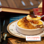 Le Bistro des Livres, le restaurant français pour les amoureux des bouquins -  crème brûlée