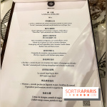 SENsation restaurant Paris 11e par Samuel Lee - carte - menu