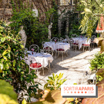 Terrasse de l'Hôtel Particulier, le jardin verdoyant au cœur de Montmartre - photo - A7C06396 HDR