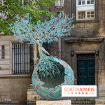 Exposition en plein air des œuvres monumentales d'Andrea Roggi, quartier Faubourg Saint-Honoré