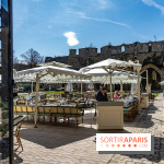 Les Chasses, le restaurant insolite avec une superbe terrasse à l'Abbaye des vaux de Cernay dans les Yvelines
