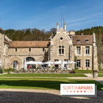 Les Chasses, le restaurant insolite avec une superbe terrasse à l'Abbaye des vaux de Cernay dans les Yvelines
