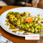 Le brunch de Pierre Hermé à Beaupassage  -Toast Avocat, jaune d’œuf confit,   vinaigrette pistache 