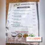 Dong Tam restaurant vietnamien Paris 13e -  carte - menu