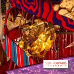 Vitrines et sapin de Noël des Galeries Lafayettes avec Clara Luciani - photos