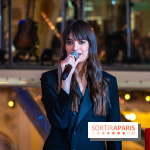 Vitrines et sapin de Noël des Galeries Lafayettes avec Clara Luciani - photos