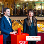 Vitrines et sapin de Noël des Galeries Lafayettes avec Clara Luciani - photos
