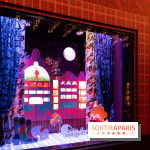 Vitrines et sapin de Noël des Galeries Lafayettes avec Clara Luciani - photos