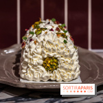 Bûche de Noël Paris-Brest pistache et tropicale de Nour Kandler - Lalla Coffee - A7C02381